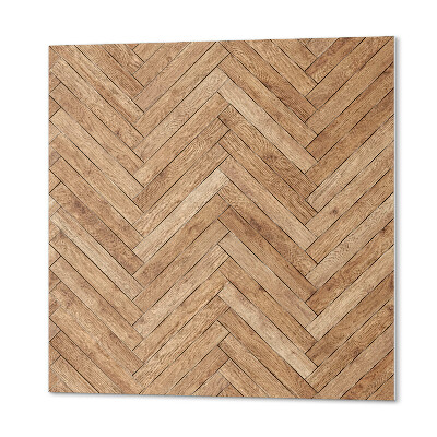 Panneau mural Motif à chevrons avec effet planche