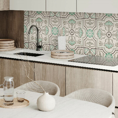 Panneau mural Motif graphique avec des éléments géométriques