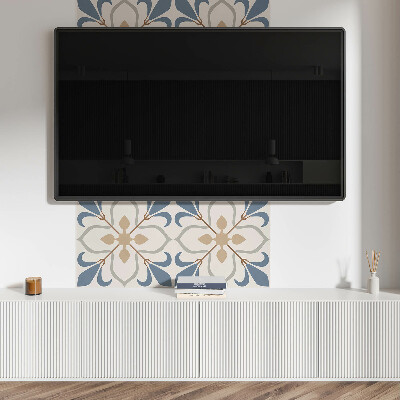 Revêtement mural pvc Motif floral feuillu