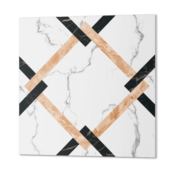 Panneau mural Motifs en marbre dans un style géométrique