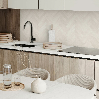 Panneau décoratif Motif à chevrons en bois