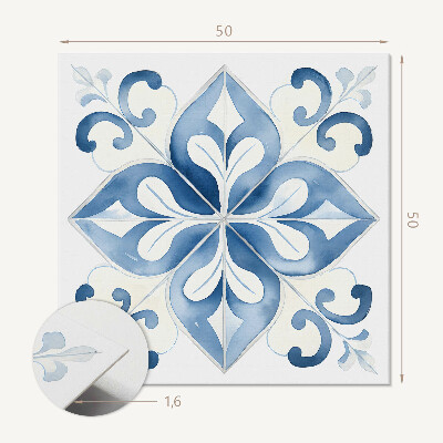 Revêtement mural pvc Fleurs de style céramique