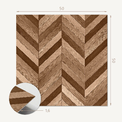 Panneau mural Chevrons en bois de style classique