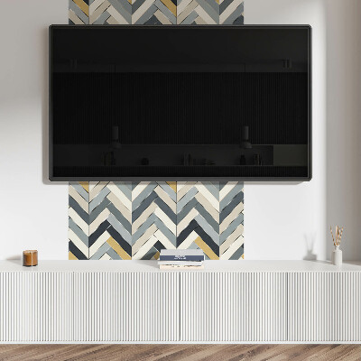 Panneau mural Élégance à chevrons