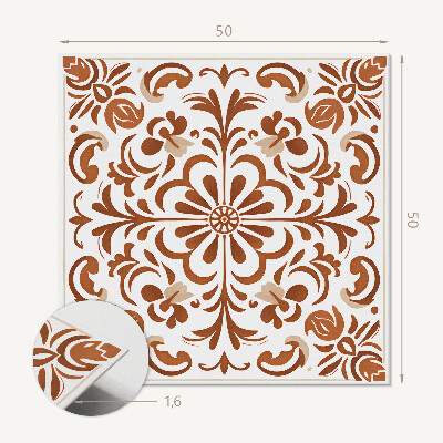 Revêtement mural pvc Motif floral de style ornemental