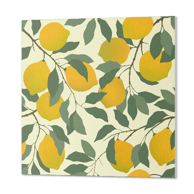 Panneau décoratif Motif végétal de style citron