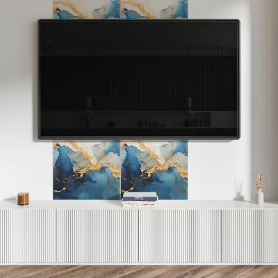 Panneau décoratif Abstraction aux formes ondulées