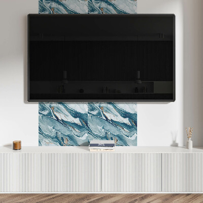 Panneau décoratif Motifs de vagues abstraits