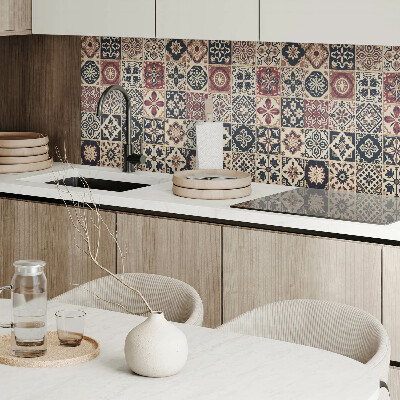 Panneau mural Motifs de carreaux de mosaïque