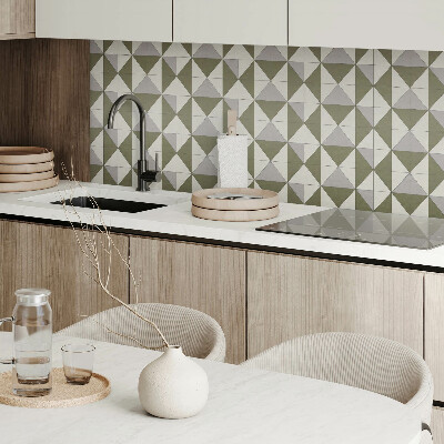 Panneau décoratif Conception avec des triangles dans un style géométrique