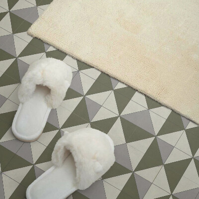 Panneau décoratif Conception avec des triangles dans un style géométrique