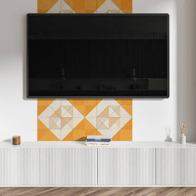 Revêtement mural pvc Géométrie du losange dans une version attrayante