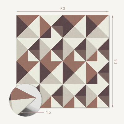 Revêtement mural pvc Géométrie triangulaire dans un design unique