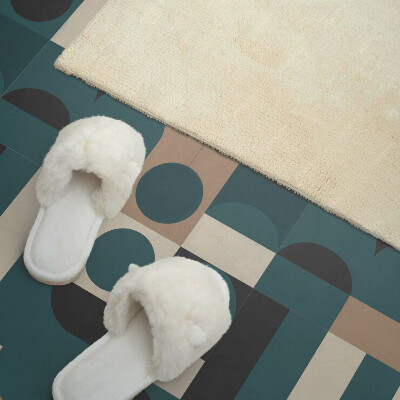 Panneau mural Des formes intrigantes dans une composition abstraite