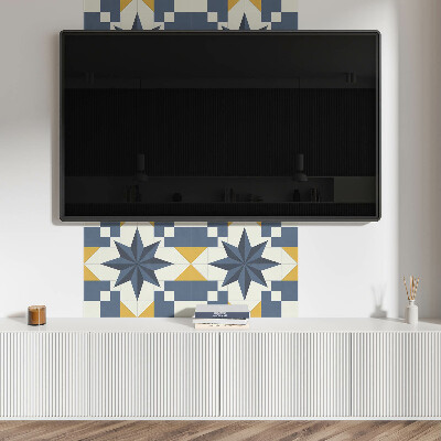 Revêtement mural pvc Motif d'étoile géométrique