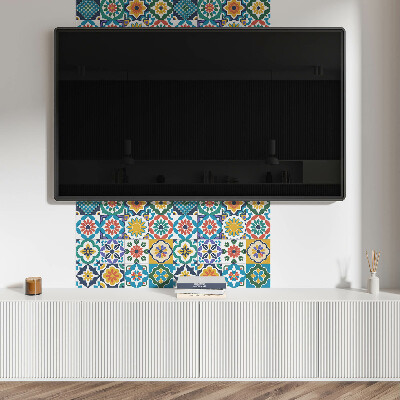 Revêtement mural pvc Motifs floraux avec un accent géométrique