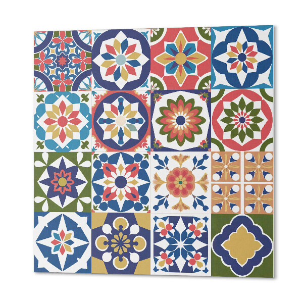 Panneau mural Des carrés élégants dans un design en mosaïque