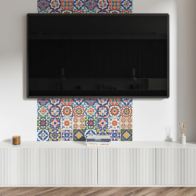 Panneau mural Des carrés élégants dans un design en mosaïque