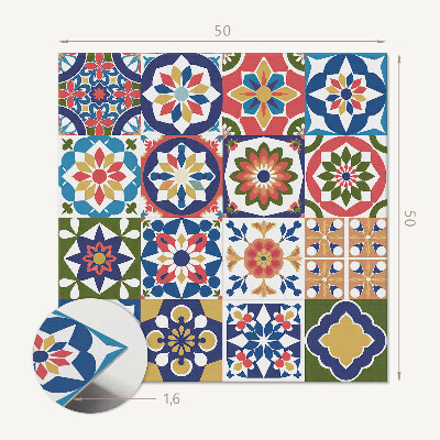 Panneau mural Des carrés élégants dans un design en mosaïque