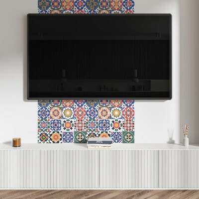 Revêtement mural pvc Disposition de mosaïque en rangées