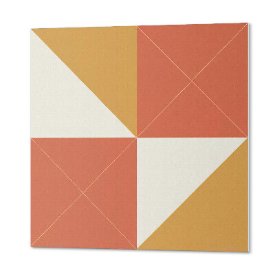 Panneau mural Des accents géométriques chaleureux