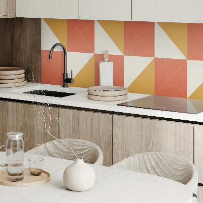 Panneau mural Des accents géométriques chaleureux