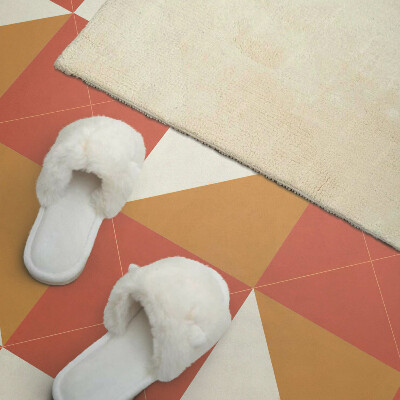 Panneau mural Des accents géométriques chaleureux