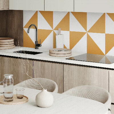 Panneau décoratif Géométrie triangulaire intégrée dans des carrés