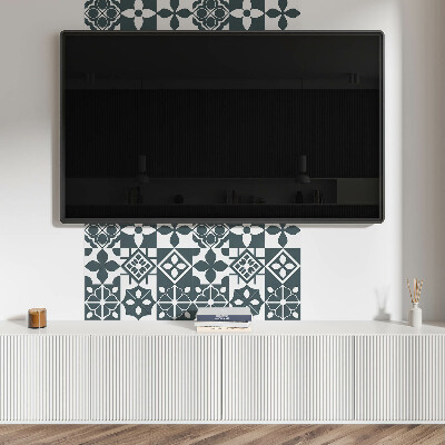 Panneau décoratif Formes géométriques sur des carreaux