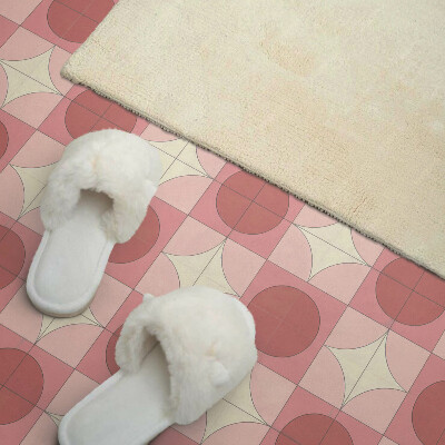 Panneau mural Motif de cercles avec des fleurs