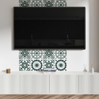 Panneau décoratif Fleurs aux formes géométriques