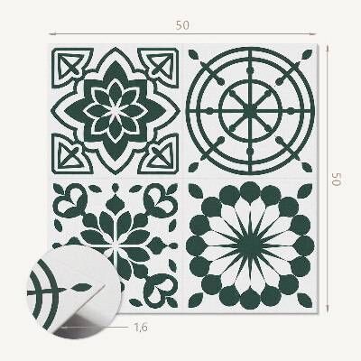 Panneau décoratif Fleurs aux formes géométriques