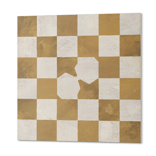 Panneau décoratif Motif en damier de style abstrait