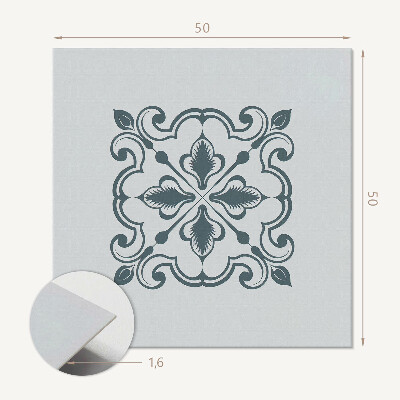 Panneau décoratif Motif avec décorations végétales