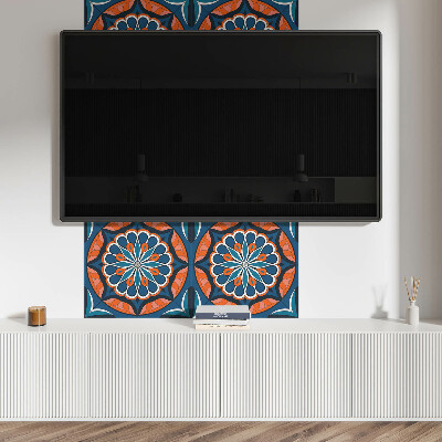 Panneau décoratif Motif mandala avec motif de feuille