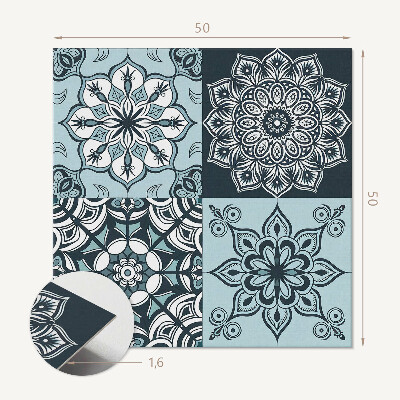 Panneau mural Mandalas en maille à motifs