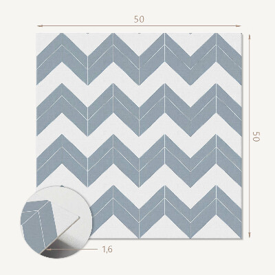 Revêtement mural pvc Lignes de style zigzag