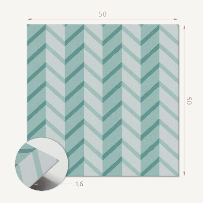 Panneau mural Conception de lignes en zigzag