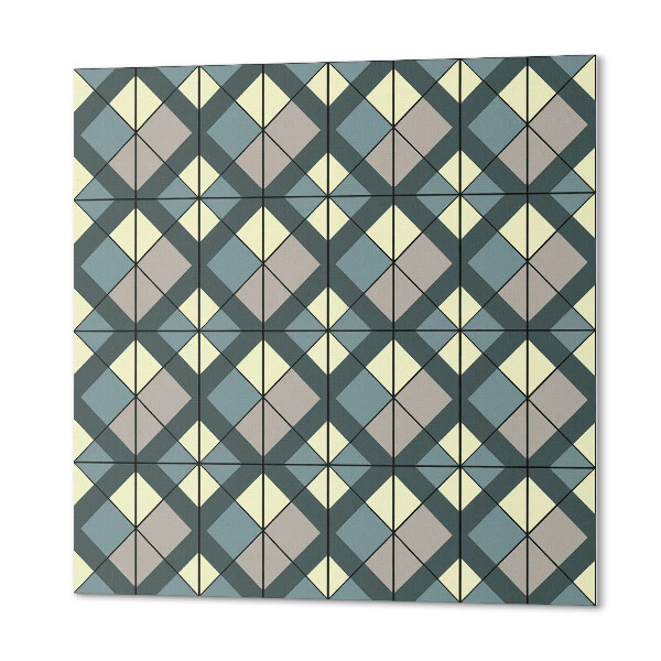 Panneau mural Motif géométrique à carreaux