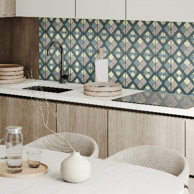 Panneau mural Motif géométrique à carreaux