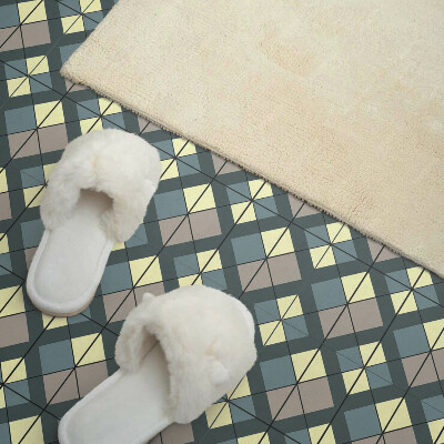 Panneau mural Motif géométrique à carreaux