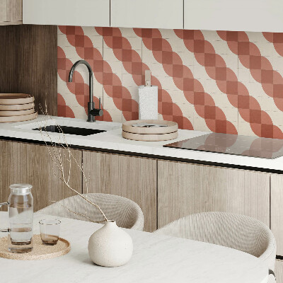 Panneau mural Motif géométrique ondulé élégant