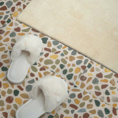 Panneau mural Motif de mosaïque en pierre