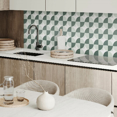 Revêtement mural pvc Motif avec des cercles et des carrés en géométrie