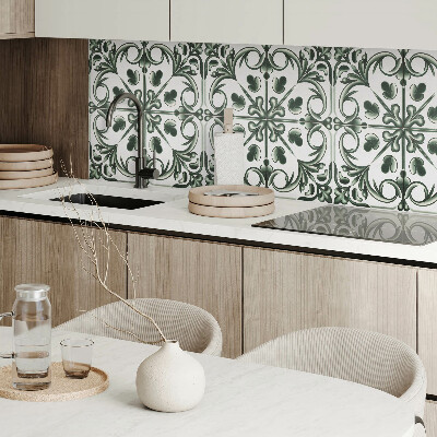 Revêtement mural pvc Motif floral dans un style carrelage