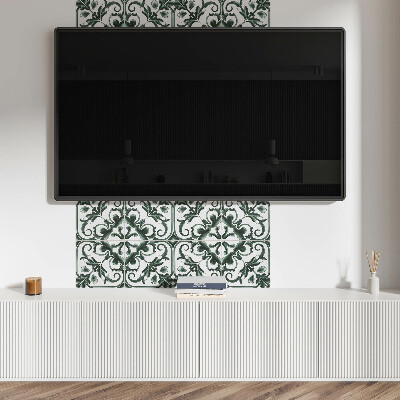 Revêtement mural pvc Motifs floraux dans un arrangement carré