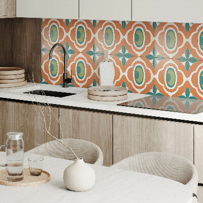 Panneau mural Mosaïque avec éléments végétaux