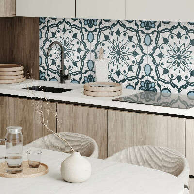 Revêtement mural pvc Mandala avec un motif floral