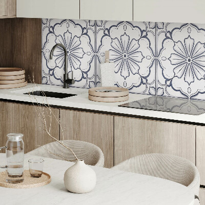 Panneau décoratif Dessin de fleurs sur une tuile