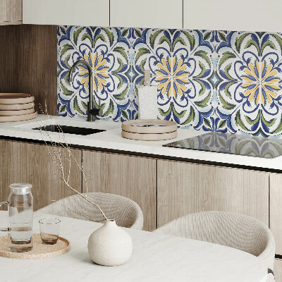 Revêtement mural pvc Motif floral avec des éléments végétaux